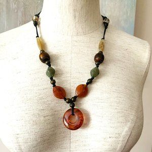 Beaded Necklace Women Bohemian Handmade  Necklace Jewelry